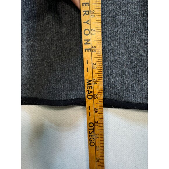 EMS Womens Wool Blend Pullover Sweater Knit Long Sleeve Sz M Gray 1/4 Zip - Picture 8 of 12